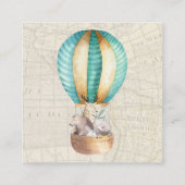 Boekverzoek | Heteluchtballon Baby Shower Insteekk Informatiekaartje (Achterkant)