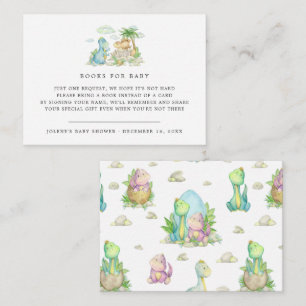 Boekverzoek   Kleine Dinosaur Baby Shower  Informatiekaartje