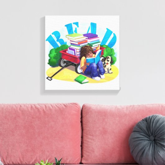 Boekweel Canvas Afdruk (Insitu (Woonkamer))