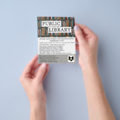 Boekweergave, bibliotheek Adverteren brochure (Hand)