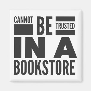 Boekwinkel die liefdesmagneet leest magneet