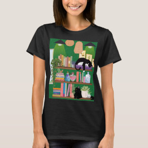Boekwinkel katten t-shirt