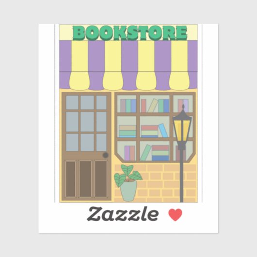 Boekwinkel Sticker (Vel)