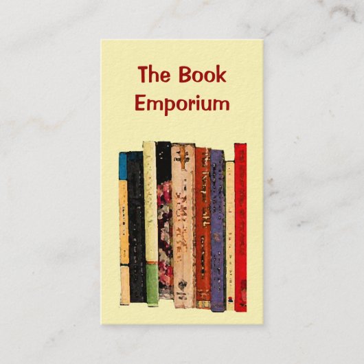 Boekwinkel Visitekaartje (Voorkant)