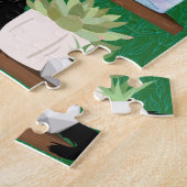 Boekwinkelkatten Legpuzzel (Zijkant)