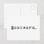 boekworm briefkaart (Voorkant / Achterkant)