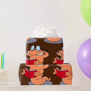 boekworm cadeaupapier