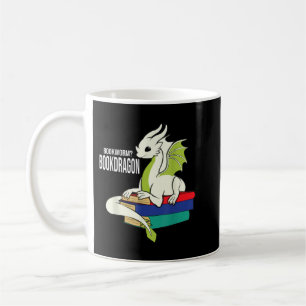 Boekworm Dragon Reading Books T-Shirt Co Koffiemok