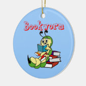 boekworm keramisch ornament (Links)