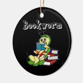 boekworm keramisch ornament (Links)