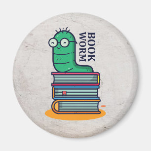 Boekworm Magneet