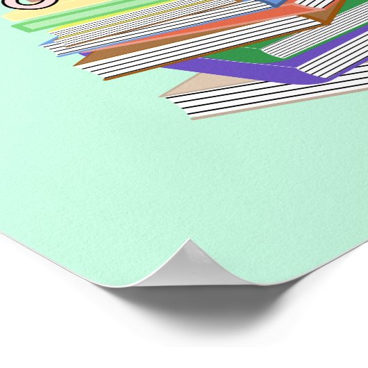 Boekworm Poster (Hoek)