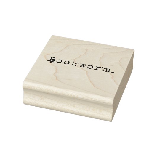boekworm rubberstempel (Stempel)