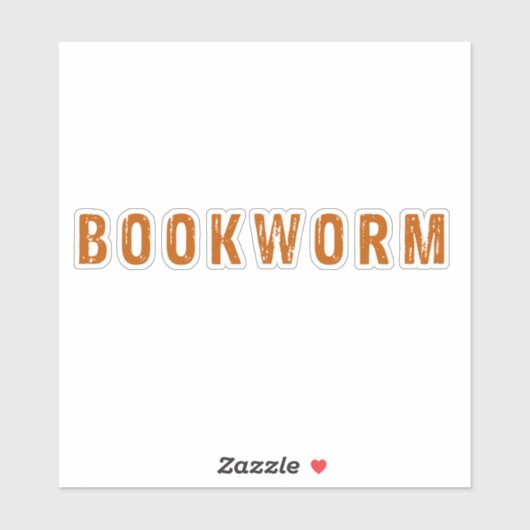 boekworm sticker (Vel)