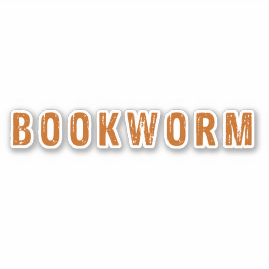 boekworm sticker (Voorkant)