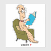 boekworm sticker (Vel)