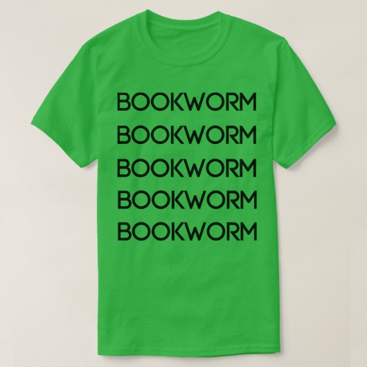 boekworm t-shirt (Design voorkant)