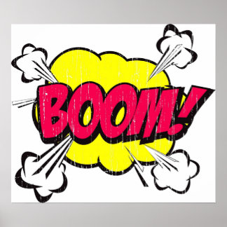 Boem Comic Word Poster