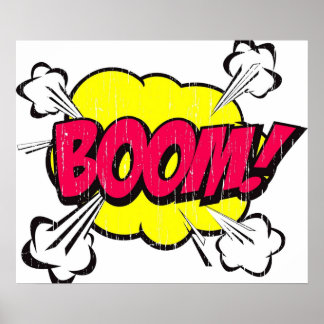 Boem Comic Word Poster