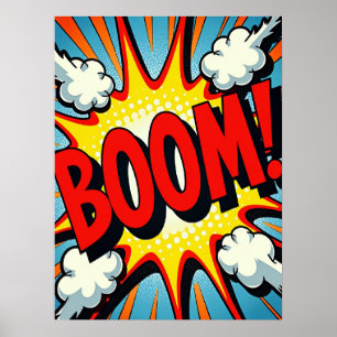BOEM! Pop Art Explosion Poster