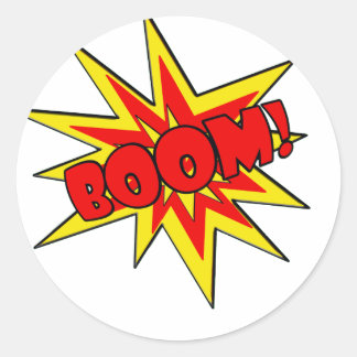 Boem! SFX-Cartoon Ronde Sticker