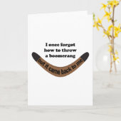 Boemerang Joke Kaart (Gele Bloem)