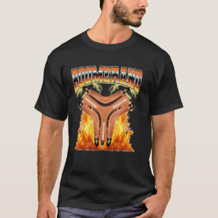 Boemerang Werpen 90s Vlammen T-shirt