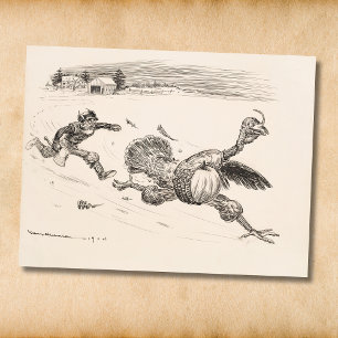 Boer achter Turkije aan - William Walker Briefkaart