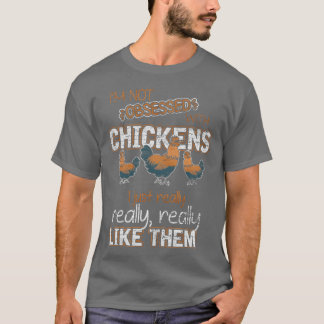 Boer Boerderij Dier Kip vrienden T-shirt