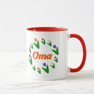 Boer Bright Nederlandse Tulpen Patroon Oma Mok