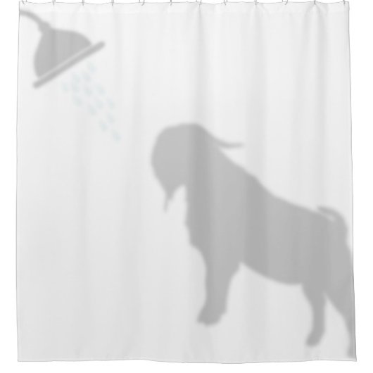 Boer Buck Goat Shadow Silhouette Shadow Buddies Douchegordijn (Voorkant)