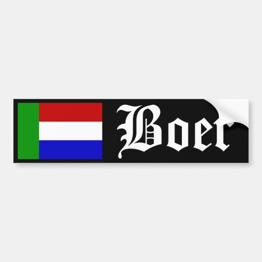 Boer Bumpersticker (Voorkant)