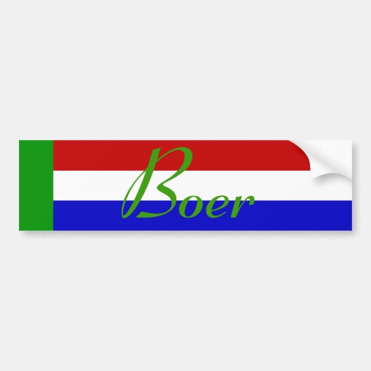 Boer Bumpersticker (Voorkant)