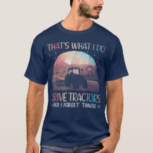 Boer dat is wat ik doe om tractoren te besturen en t-shirt