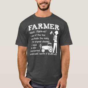 Boer een van de weinigen die de vele boerenboerder t-shirt