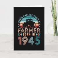 Boer geboren in 1945 80e verjaardag van de boer va