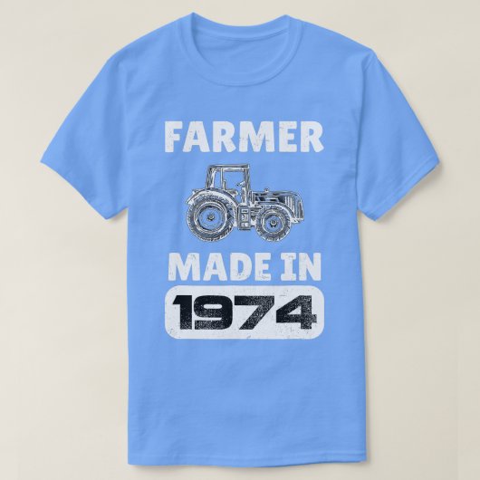  boer geboren in 1974 49 jaar oude vaders D T-shirt (Design voorkant)