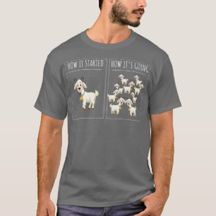 Boer, geit voor geitenlammeren, Boerderij geit T-shirt