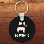 Boer Goat - erin om het te winnen Sleutelhanger (Voorkant)