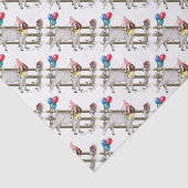 Boer Goat Patterned Birthday Party Tissue Paper Tissuepapier (Detail)