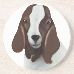 Boer Goat Sandstone-Onderzetter Zandsteen Onderzetter