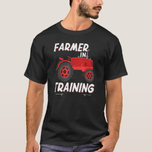 Boer in opleiding boerenerf oogst boerderij schuur t-shirt