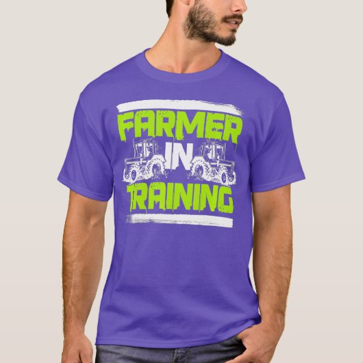 Boer in opleiding Funny Rancher Farming Premium T-shirt (Voorkant)
