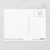 Boer inspecteert zijn tulpen en windmolen briefkaart (Achterkant)