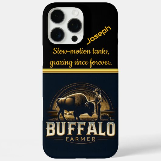 Boer met bizonkudde in de schemering Case-Mate iPhone case (Achterkant)