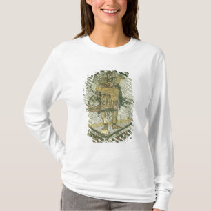 Boer met een ooi en een kaasmand t-shirt