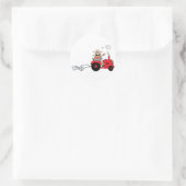 Boer op een tractor Stickers (Tas)