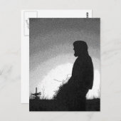 Boer op het Sunset Briefkaart (Voorkant / Achterkant)