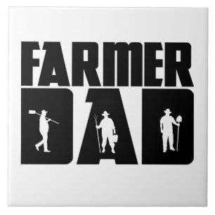 Boer papa - Boerderij Vaderdag Tegeltje