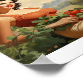  Boer Pinup Meisje Poster (Hoek)